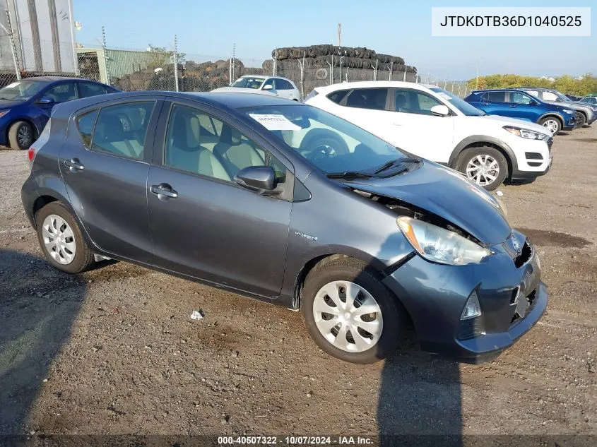 JTDKDTB36D1040525 2013 Toyota Prius C