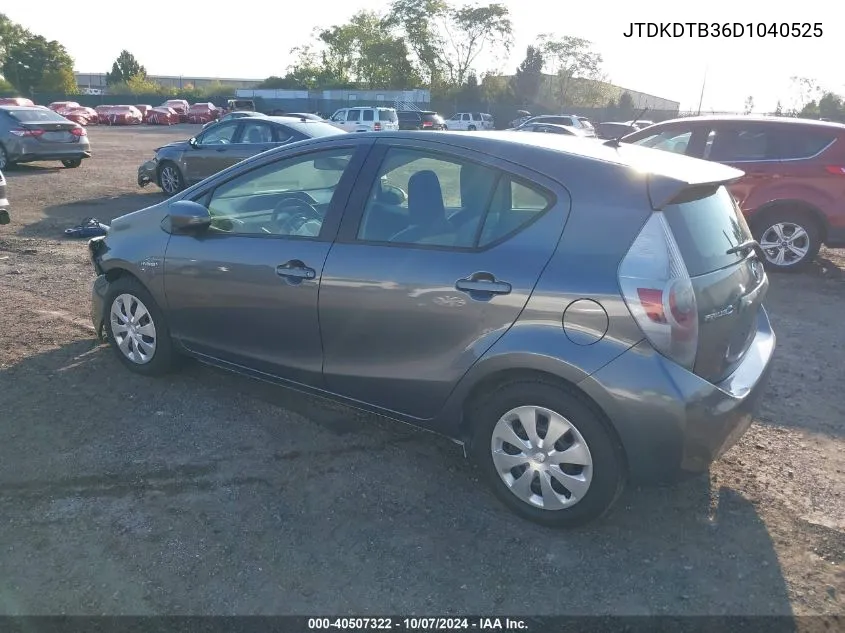 JTDKDTB36D1040525 2013 Toyota Prius C