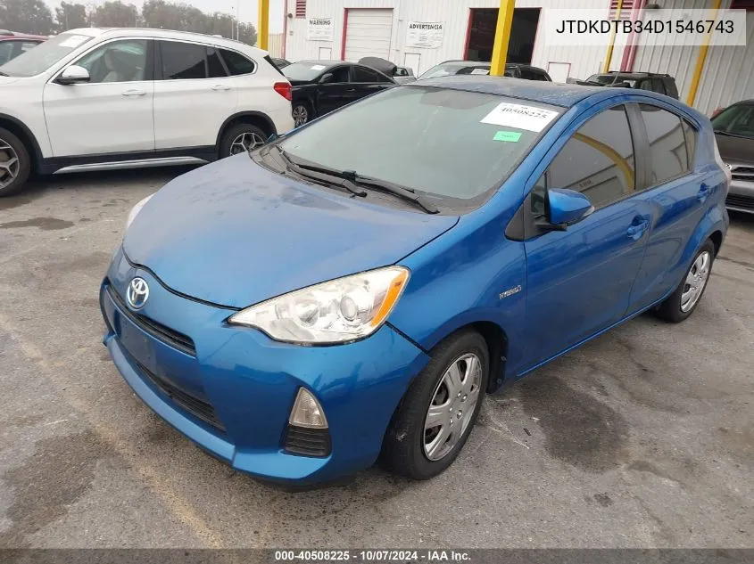 JTDKDTB34D1546743 2013 Toyota Prius C