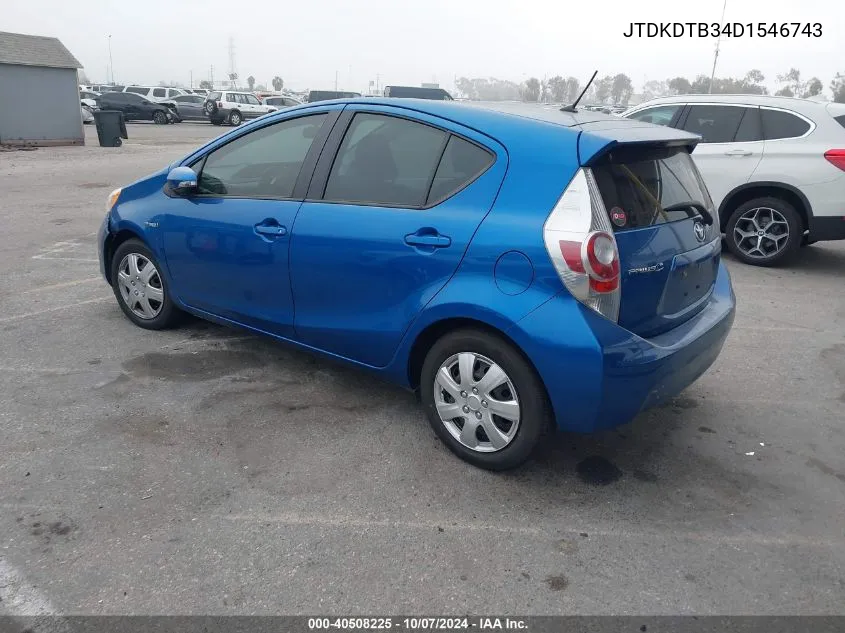 JTDKDTB34D1546743 2013 Toyota Prius C