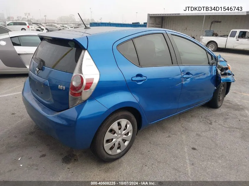 JTDKDTB34D1546743 2013 Toyota Prius C