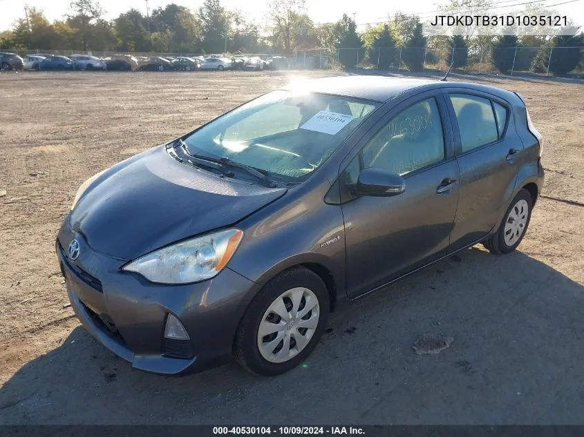 JTDKDTB31D1035121 2013 Toyota Prius C