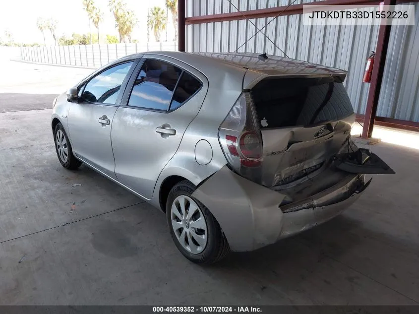 JTDKDTB33D1552226 2013 Toyota Prius C