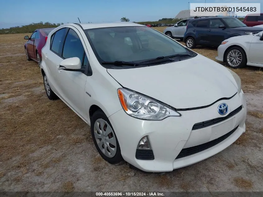 2013 Toyota Prius C One VIN: JTDKDTB3XD1545483 Lot: 40553696