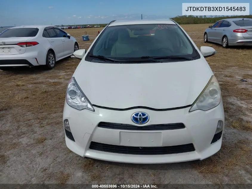 2013 Toyota Prius C One VIN: JTDKDTB3XD1545483 Lot: 40553696