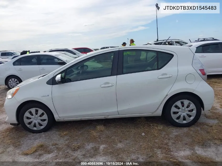 2013 Toyota Prius C One VIN: JTDKDTB3XD1545483 Lot: 40553696