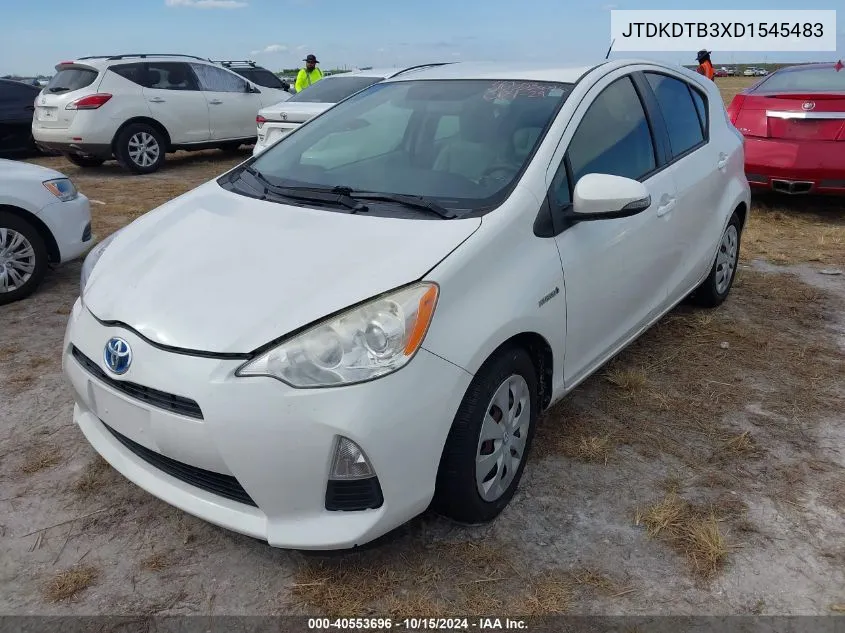 2013 Toyota Prius C One VIN: JTDKDTB3XD1545483 Lot: 40553696