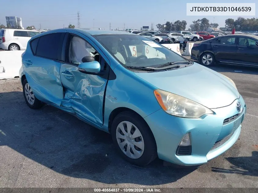 2013 Toyota Prius C One VIN: JTDKDTB33D1046539 Lot: 40554837