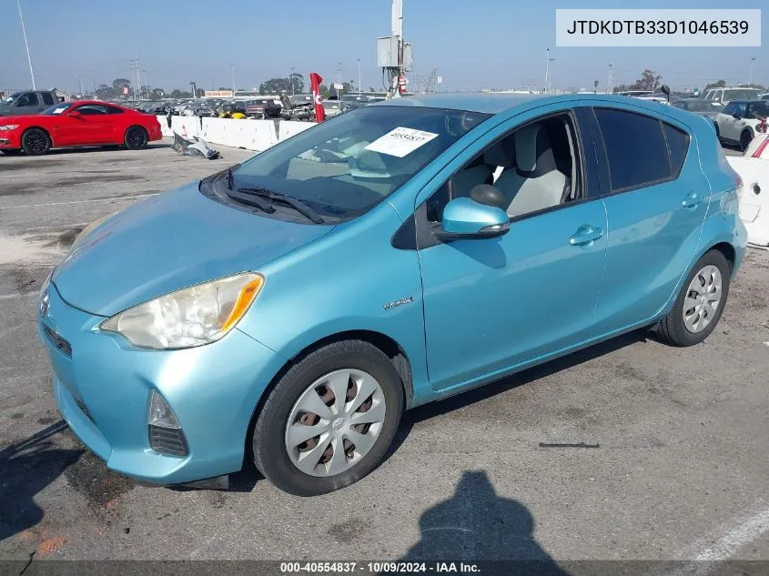 2013 Toyota Prius C One VIN: JTDKDTB33D1046539 Lot: 40554837