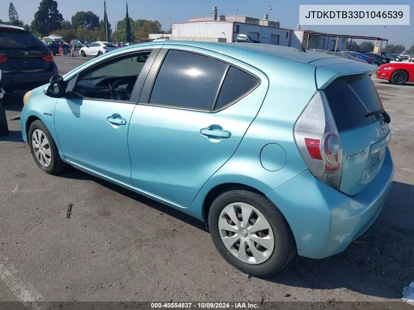 2013 Toyota Prius C One VIN: JTDKDTB33D1046539 Lot: 40554837