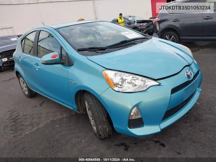 2013 Toyota Prius C Two VIN: JTDKDTB35D1053234 Lot: 40564558