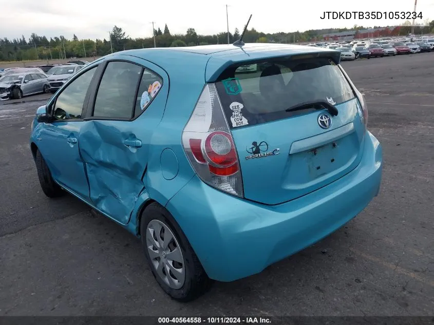 2013 Toyota Prius C Two VIN: JTDKDTB35D1053234 Lot: 40564558