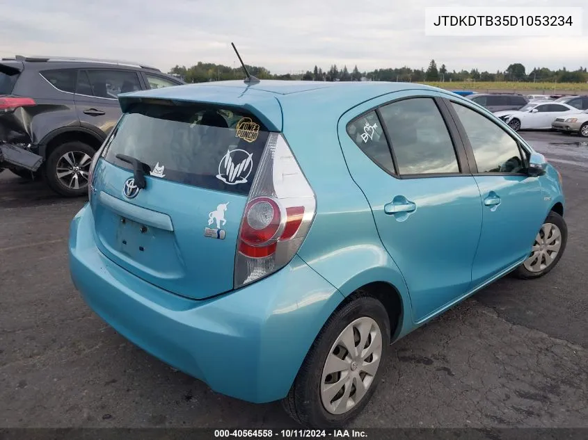 2013 Toyota Prius C Two VIN: JTDKDTB35D1053234 Lot: 40564558