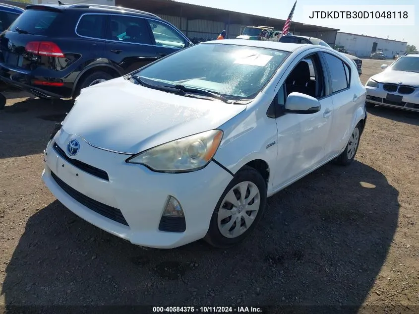 JTDKDTB30D1048118 2013 Toyota Prius C