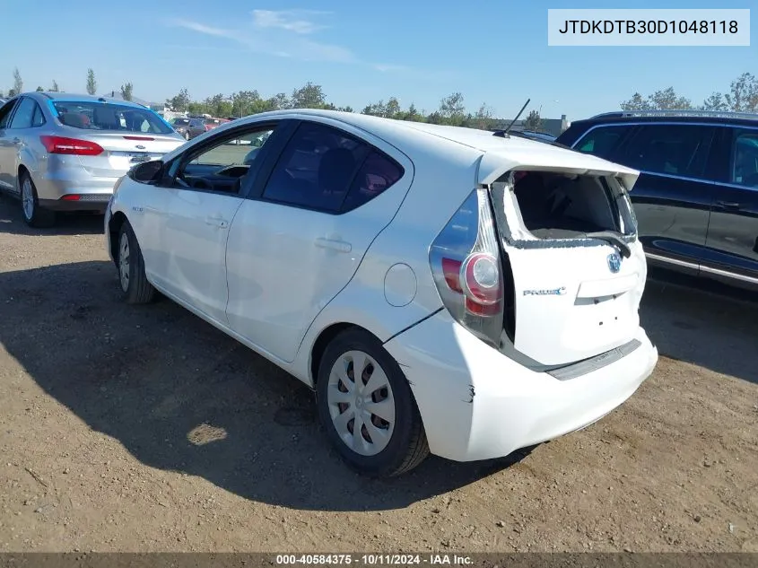 JTDKDTB30D1048118 2013 Toyota Prius C