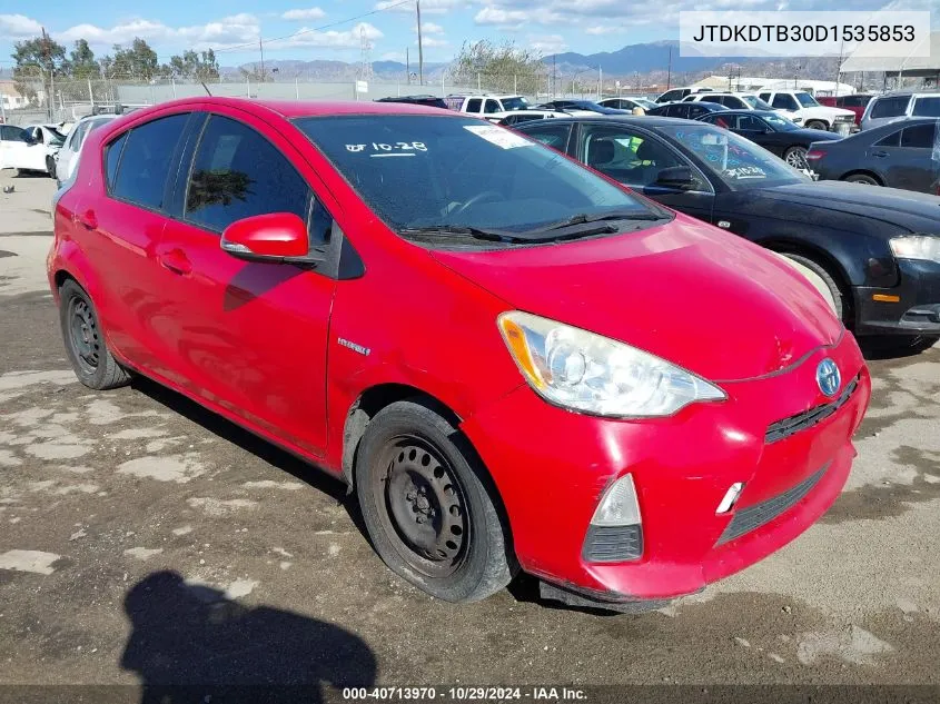 2013 Toyota Prius C Two VIN: JTDKDTB30D1535853 Lot: 40713970