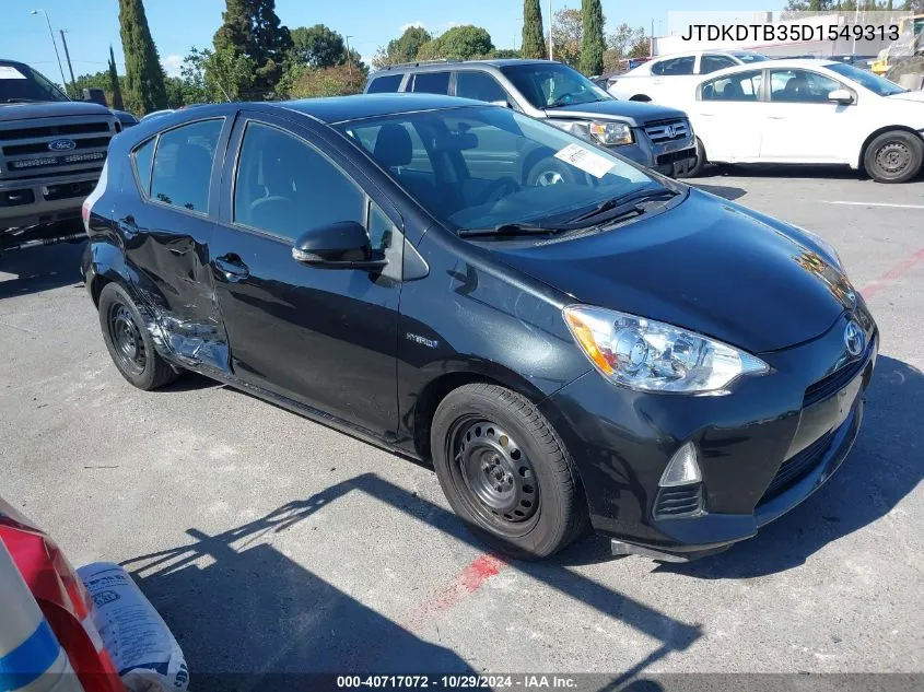 2013 Toyota Prius C Two VIN: JTDKDTB35D1549313 Lot: 40717072