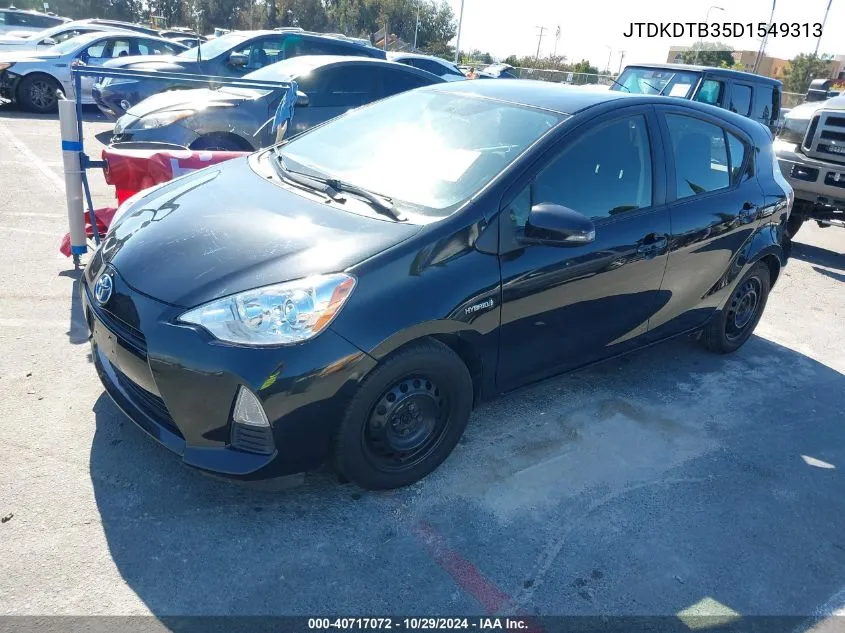 2013 Toyota Prius C Two VIN: JTDKDTB35D1549313 Lot: 40717072