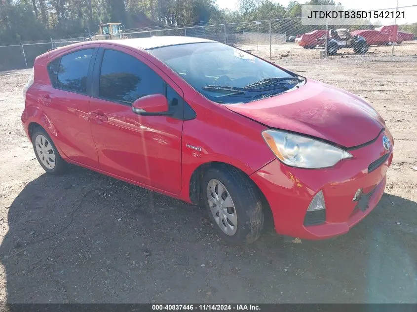 2013 Toyota Prius C One VIN: JTDKDTB35D1542121 Lot: 40837446