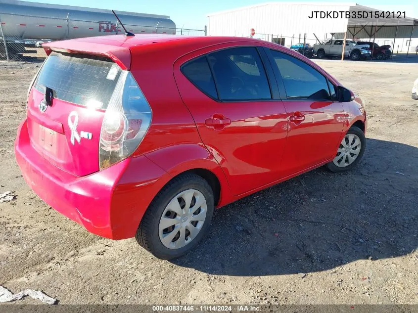 2013 Toyota Prius C One VIN: JTDKDTB35D1542121 Lot: 40837446