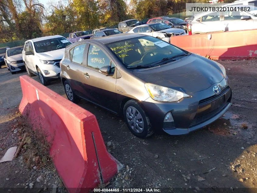 2013 Toyota Prius C Two VIN: JTDKDTB32D1041882 Lot: 40844465