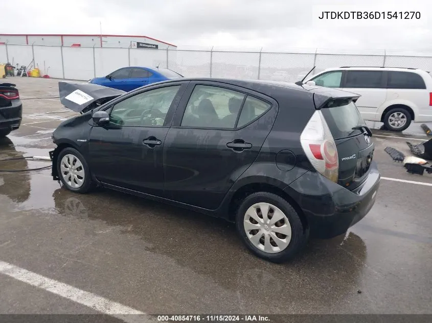 2013 Toyota Prius C Two VIN: JTDKDTB36D1541270 Lot: 40854716