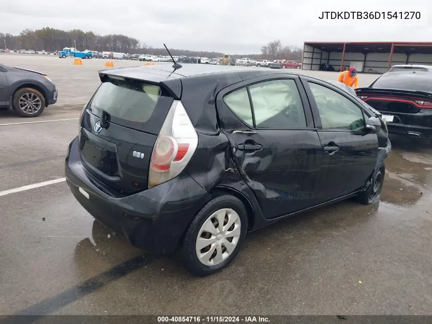 2013 Toyota Prius C Two VIN: JTDKDTB36D1541270 Lot: 40854716