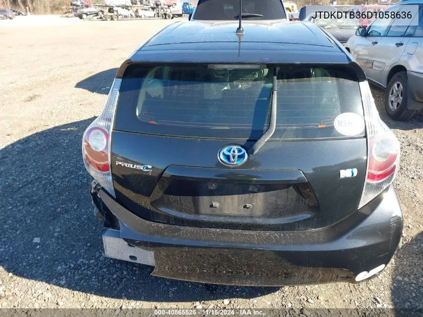 2013 Toyota Prius C One VIN: JTDKDTB36D1058636 Lot: 40865525