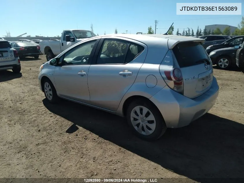 JTDKDTB36E1563089 2014 Toyota Prius C