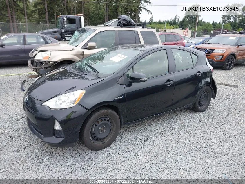 2014 Toyota Prius C Two VIN: JTDKDTB3XE1073545 Lot: 39903267