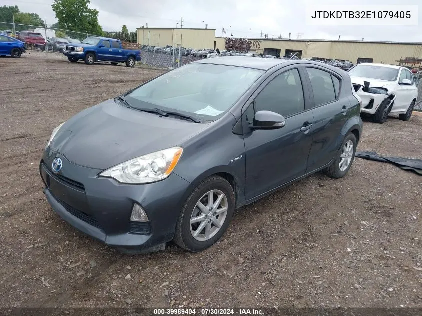 2014 Toyota Prius C Three VIN: JTDKDTB32E1079405 Lot: 39989404