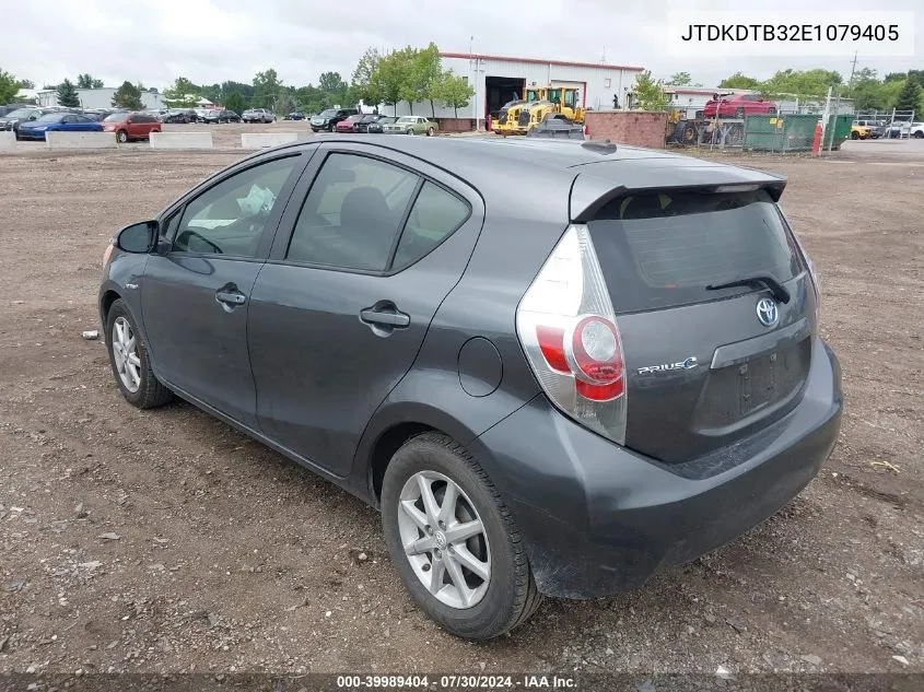 2014 Toyota Prius C Three VIN: JTDKDTB32E1079405 Lot: 39989404