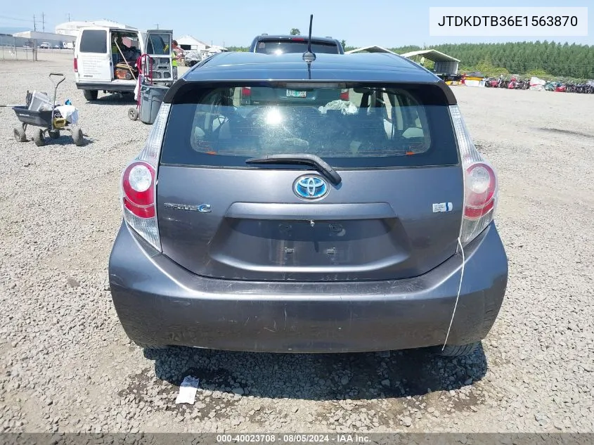 2014 Toyota Prius C Three VIN: JTDKDTB36E1563870 Lot: 40023708