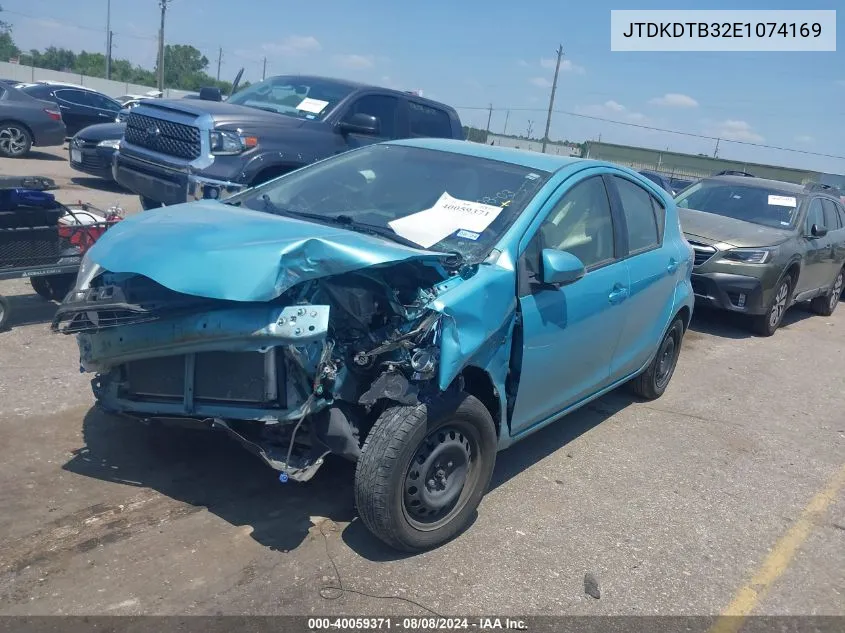 JTDKDTB32E1074169 2014 Toyota Prius C Four