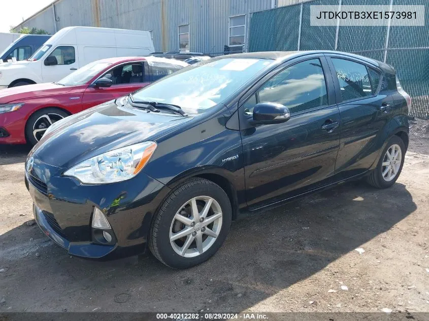 JTDKDTB3XE1573981 2014 Toyota Prius C Four