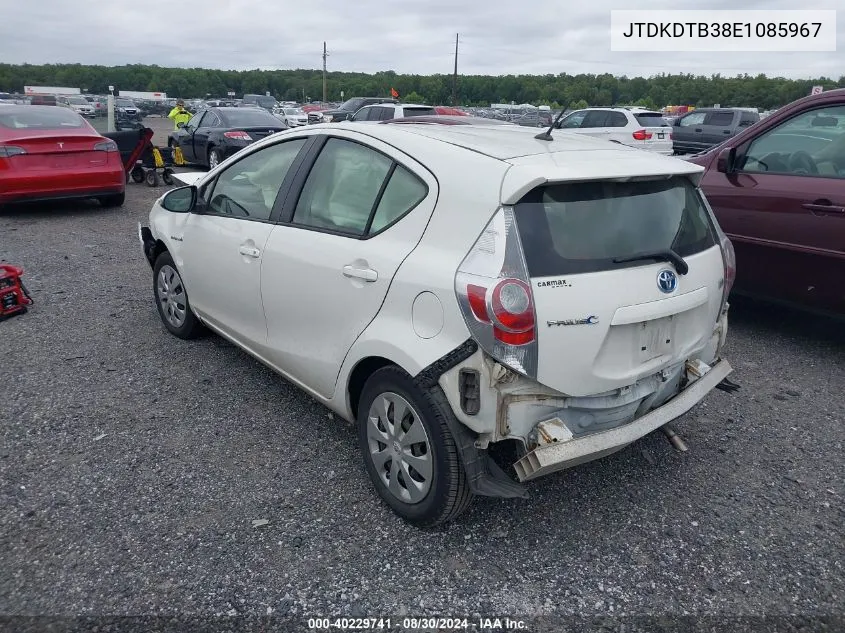 JTDKDTB38E1085967 2014 Toyota Prius C One