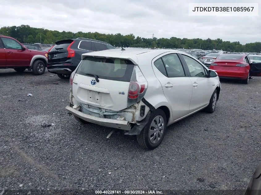 JTDKDTB38E1085967 2014 Toyota Prius C One