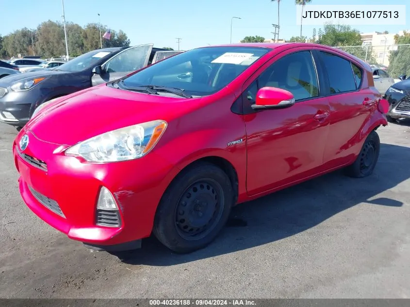 JTDKDTB36E1077513 2014 Toyota Prius C One