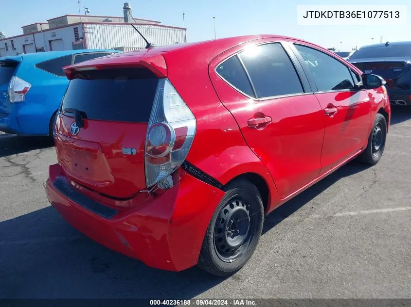 JTDKDTB36E1077513 2014 Toyota Prius C One