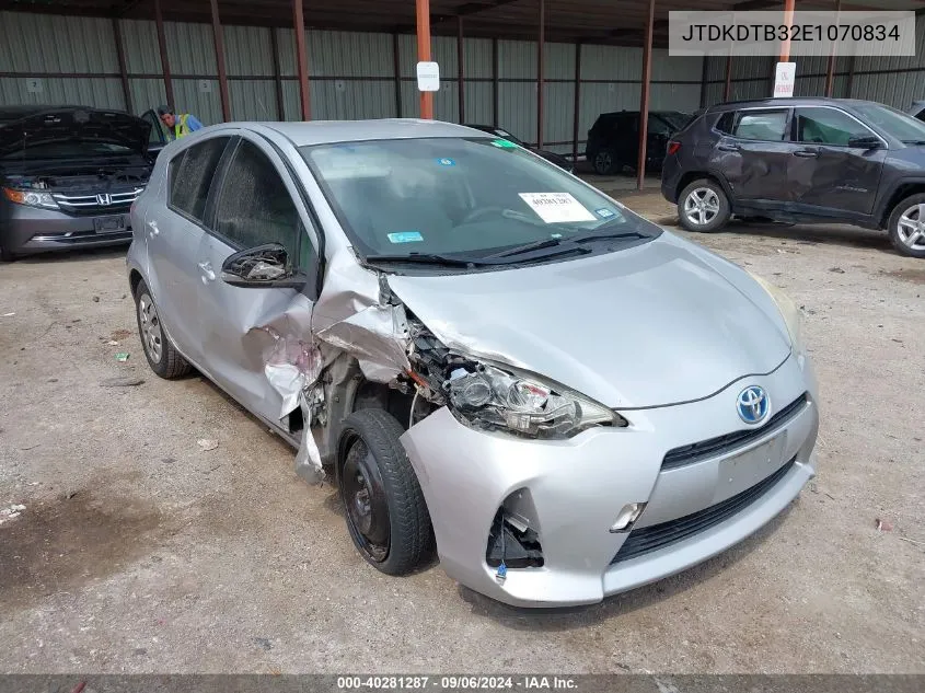 JTDKDTB32E1070834 2014 Toyota Prius C One