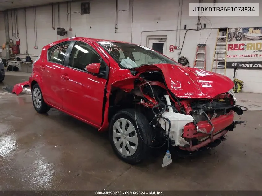 JTDKDTB36E1073834 2014 Toyota Prius C Two