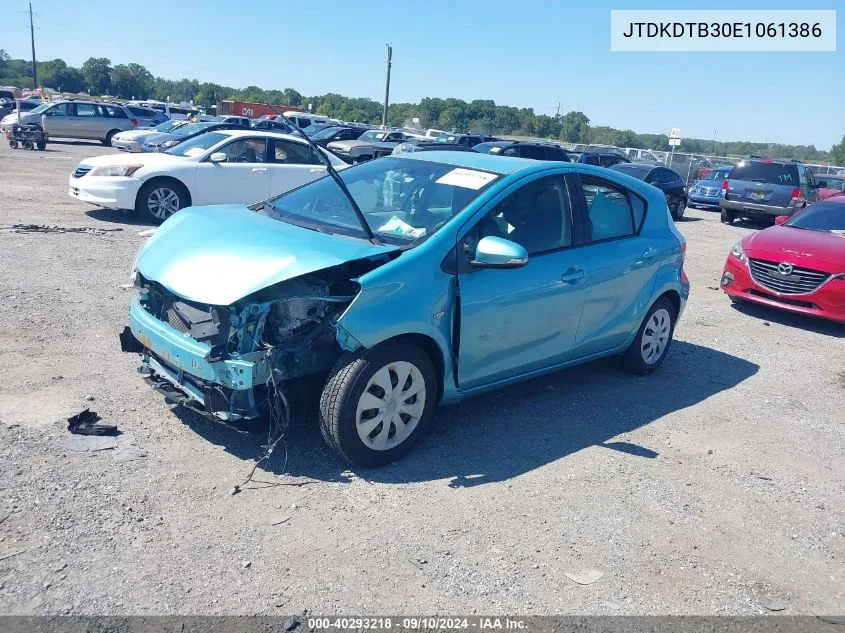 JTDKDTB30E1061386 2014 Toyota Prius C One