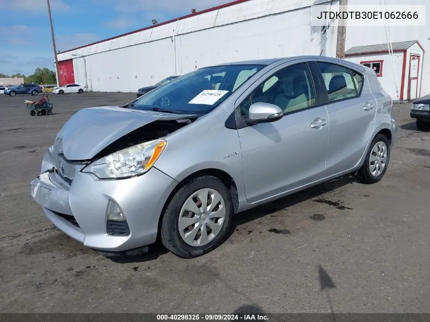 2014 Toyota Prius C Four/One/Three/Two VIN: JTDKDTB30E1062666 Lot: 40298325