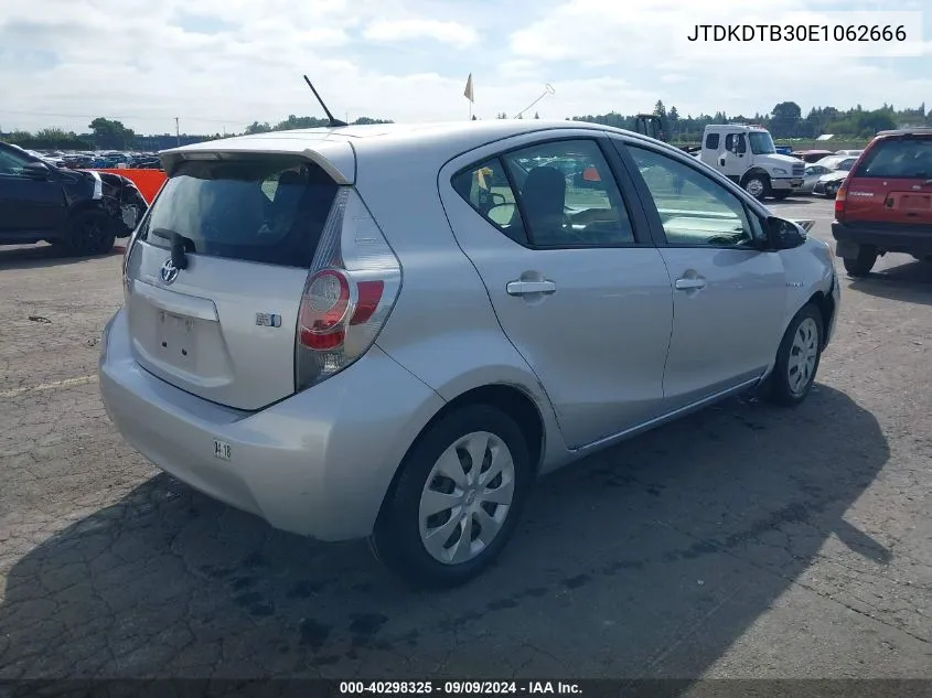 JTDKDTB30E1062666 2014 Toyota Prius C Four/One/Three/Two