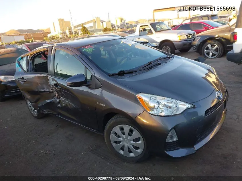 JTDKDTB38E1565698 2014 Toyota Prius C Two