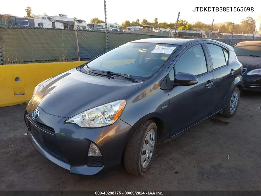 JTDKDTB38E1565698 2014 Toyota Prius C Two