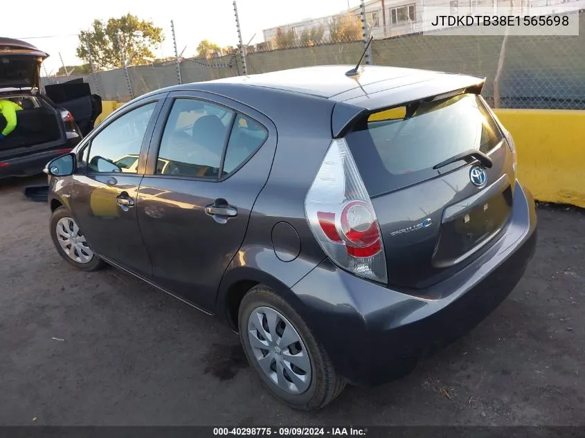 JTDKDTB38E1565698 2014 Toyota Prius C Two