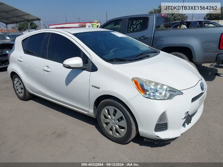 JTDKDTB3XE1564262 2014 Toyota Prius C