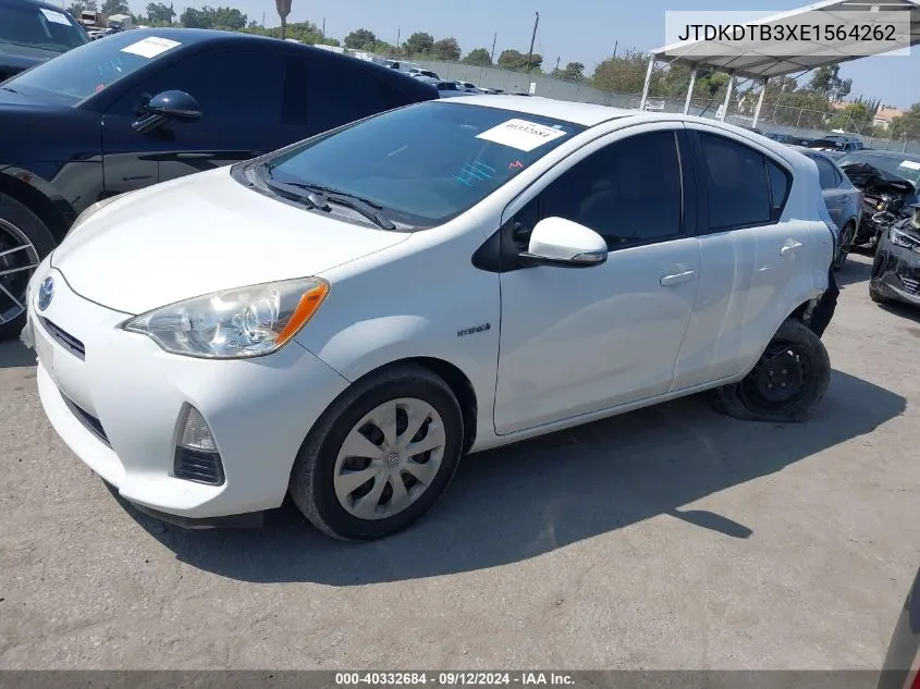 JTDKDTB3XE1564262 2014 Toyota Prius C