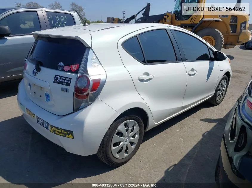 JTDKDTB3XE1564262 2014 Toyota Prius C